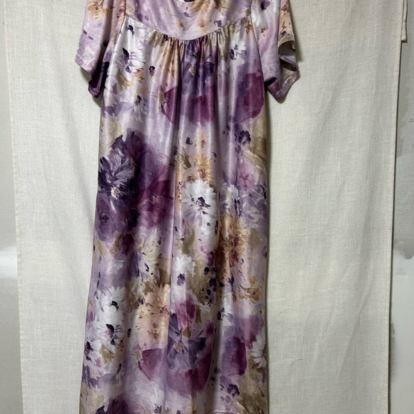 Floral Purple Maxi Dress - Picture 1 of 6